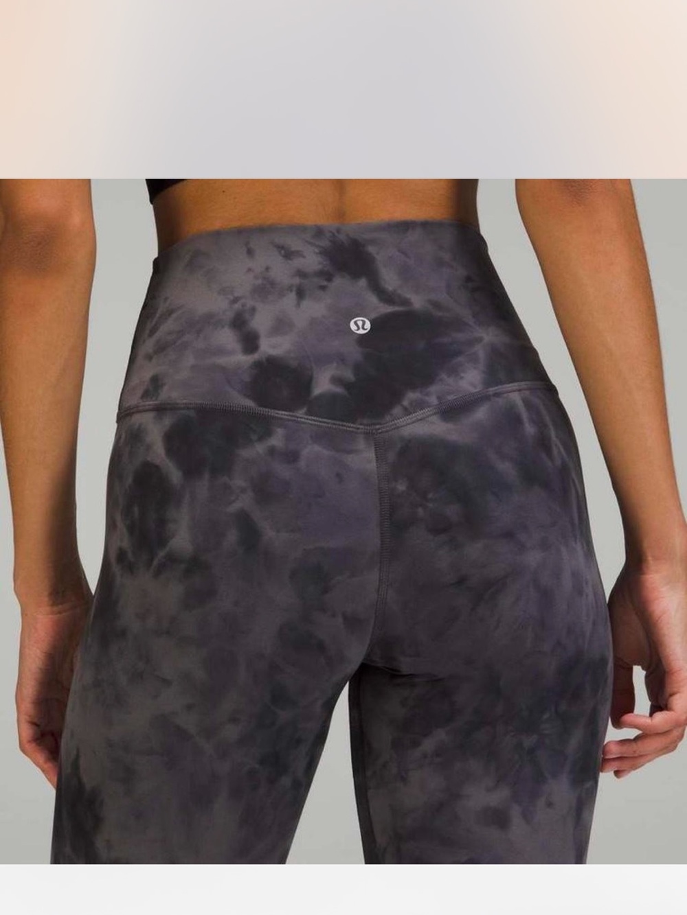 Lululemon Align High-Rise Pant 25" Diamond Dye Pitch Grey Graphite Grey size 4